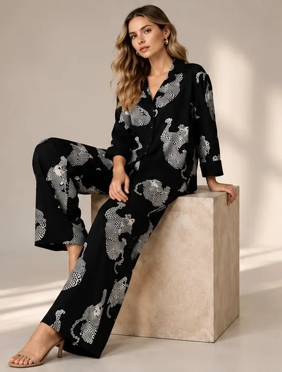 Midnight Leopard Co-Ord Set
