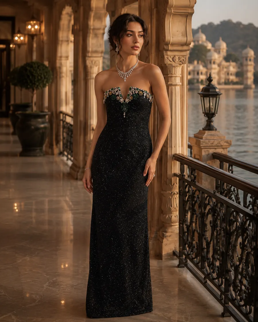 Midnight Garden Gown